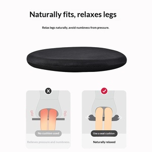 Memory Cotton Thickened <strong>Cushion</strong> for Rattan Chair <strong>Stool</strong> Balcony &amp; Bay Window Use Solid Color <strong>Round</strong> Household <strong>Cushion</strong> - Product Image 4