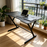 Table multifonction Yuantu E-sports, moderne et simple, en panneau de densité et en tube d'acier, table d'e-sport, table d'ordinateur, stable