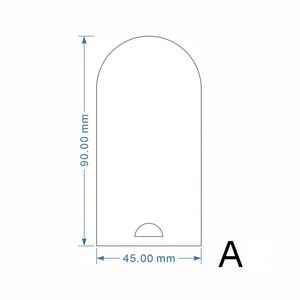 Arched Blank <b>Acrylic</b> Name Place Card with Ribbon, Clear Frosted <b>Mirror</b> <b>Acrylic</b> Wedding Seating Label DIY Table Name Tag - Product Image 4