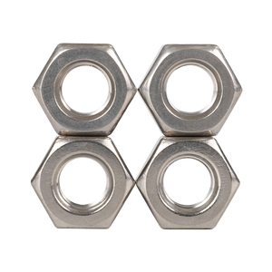 Hex Nut M10 Zinc Plated Class 8 Metric Hex Head Fully <b>Threaded</b> Right Hand 10 mm Length Industrial Fastening - Product Image 2
