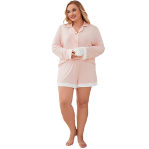 Ensemble de pyjama personnalisé pour femmes, vêtements de nuit doux et respirants, pyjamas de nuit pour femmes, pyjamas grande taille pour femmes - Product Image 1