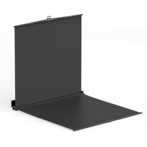 RAUBAY Pantalla Negra Plegable - Fondo de Escenario FloorFlex con Extensión de Suelo 7x7x7 pies - Fondo Retráctil Portátil CHS2100 - FX - Product Image 1