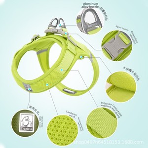 2025 nouveau Design confortable Premium robuste attrayant Design de mode réfléchissant <span class=keywords><strong>Pitbull</strong></span> harnais pour chien privé personnalisé - Product Image 3