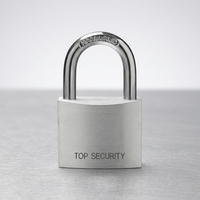 Cadenas en aluminium robuste personnalisable, étanche, antirouille, avec anse renforcée, à clé, pour porte, entrepôt, armoire, vente en gros OEM
