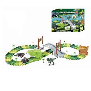 Funny Tạo Ra Một Thế Giới Khủng Long Đường Đua Đồ Chơi Theo Dõi Linh Hoạt - Product Image 4