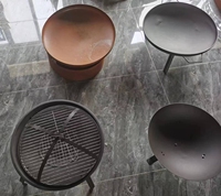 Brasero moderne personnalisé en acier corten doré avec finition rouillée et peinte en poudre, pour extérieur, jardin, camping ZGUOYUE ZY-FPW