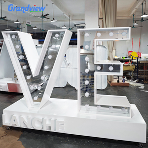 ป้ายไฟอักษรอะคริลิค 3 มิติ แบบ LED สำหรับร้านค้าปลีกและหน้าอาคารสำนักงาน ขนาด 4 ฟุต ตัวอักษรกันน้ำ ไฟปรับแต่งได้ตามต้องการ - Product Image 1