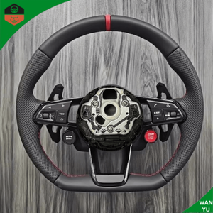 พวงมาลัยคาร์บอนไฟเบอร์แบบกำหนดเองสำหรับ <span class=keywords><strong>Audi</strong></span> R8 A5 <span class=keywords><strong>RS</strong></span> Q5 TT R8 A4 <span class=keywords><strong>Q6</strong></span> B8 B9 S4 RS6 A6 C7 A4L A5L Q7 อุปกรณ์ตกแต่งรถยนต์ - Product Image 1