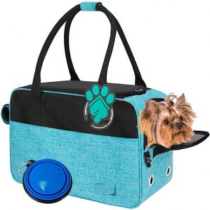 Easy Vet Visit Pet Carrier for Medium Cats and Small Dogs. Safe, Comfortable and Convenient. Airline Approved, <b>Top</b> <b>Loading</b> and C - Product Image 1