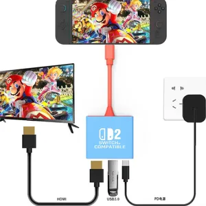 Adaptador USB C a HDMI Compatible con Modo Dock de TV con Interruptor 4K/1080P, Adaptador para Steam <span class=keywords><strong>Deck</strong></span>/Nintendo Switch/Switch OLED/switch2 - Product Image 2