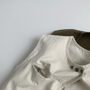 Gilet <span class=keywords><strong>sans</strong></span> <span class=keywords><strong>manches</strong></span> rétro décontracté pour enfants en bas âge, unisexe, printemps-été, <span class=keywords><strong>veste</strong></span> cardigan pour enfants - Product Image 4
