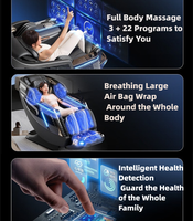 C39 lujo portátil AI Smart Home silla de masaje plegable de gama alta 3D gravedad cero cuerpo completo Spa Dual Core eléctrico AI Smart Heat