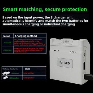 Accessoires pour chargeur de batterie d'hélicoptère portable, charge bidirectionnelle, éclairage LED, sortie 8.6V/5A, fabriqué en Chine, boîte couleur - Product Image 5