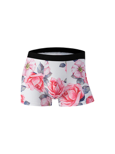 4 pièces de caleçons de sport pour hommes, taille mi-haute, à motif animalier, en tricot, confortables, respirants, antibactériens, à séchage rapide - Product Image 2
