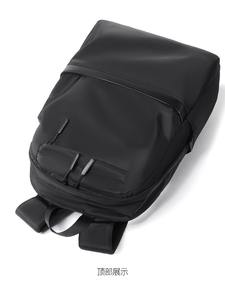 Sac à dos de voyage grand format noir imperméable personnalisé, léger, pour ordinateur portable, sac à dos scolaire, sac à dos - Product Image 4