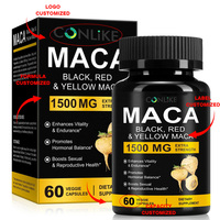 Vente en gros d'extraits naturels de 1500 mg de force supplémentaire, bruts et sauvages, pour capsules, 98 % d'ingrédients actifs, stimulant énergétique, noir, pour la santé des racines, aliments