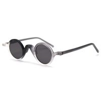 Lunettes de soleil rétro vintage Steampunk UV400 Nouvelles petites lunettes de soleil rondes TR90 personnalisables pour hommes