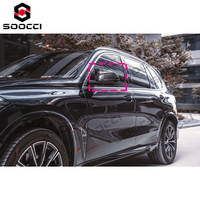 Coques de rétroviseurs latéraux en fibre de carbone sèche style TAKD, kit de remplacement de coques de rétroviseurs extérieurs pour BMW G05 X5 2018-2023