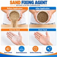 Agent fixateur de sable à base d'eau, anti-poudrage, imperméable, non toxique, pour le renforcement des substrats de murs et sols en ciment extérieurs