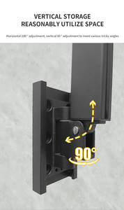 Colgador plegable giratorio de aluminio para secado de ropa, soporte de pared para el hogar, oficina, ahorro de espacio, tendedero para ropa - Product Image 3