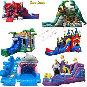 Moonwalk Commercial Inflatable Bounce House Air Outdoor Fun Jumper Bouncer Jumping China Bouncer Kids Combo HOP Jump 2 Years 1pc