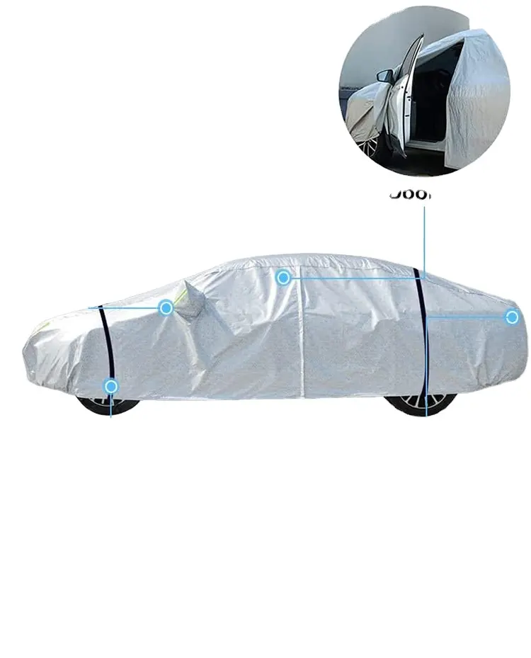 Protector de vellón para coche deportivo, lámina de aluminio xl s
