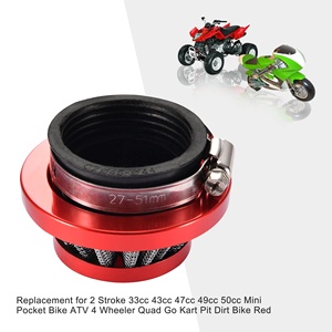 GOOFIT 44mm Filtre à air pour moto de remplacement pour 2 Temps 47cc <span class=keywords><strong>49cc</strong></span> ATV Pocket Bike Mini <span class=keywords><strong>Quad</strong></span> - Product Image 5