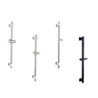 Barre de douche coulissante moderne en acier inoxydable 304 avec douchette à main, échantillon gratuit, emballé, accessoire de salle de bain