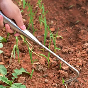 Strumento per diserbo da giardino con rastrello da giardino in acciaio inossidabile durevole personalizzato di alta qualità