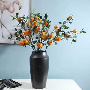Árbol frutal de imitación y hierba premaceta, decoración del hogar, plantas frutales artificiales con Árbol frutal de plástico para decoraciones de interiores - Product Image 5