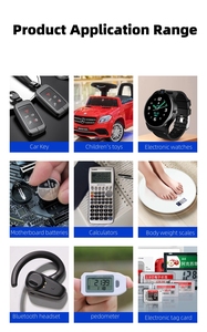 고용량 CR2032 코인 셀 배터리-컴퓨터 마더 보드 메모리 백업 및 전자 바디 스케일-도매 벌크 - Product Image 5