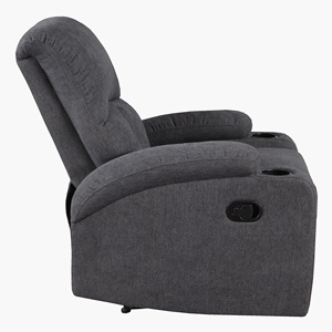Canapé multifonctionnel gris, fauteuil de bureau pivotant à 360°, fauteuil inclinable manuel avec <span class=keywords><strong>2</strong></span> porte-gobelets - Product Image 4