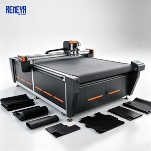 Système de découpe de cuir industriel REMEYA à lame vibrante, économe en énergie, durable, pour intérieur automobile, découpeuse à plat sans effilochage - Product Image 1