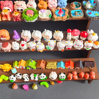 Figurines miniatures en résine 3D de dessin animé, corgi, ours, mouton, cochon, canard, fesses d'animaux, style de personnage, cupcakes, jouets pour enfants, ornements