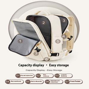 Unisex Cross-Border Casual Backpack Large Capacity Fashionable Oxford Material Zipper Waterproof Business Travel Cosmetics <b>Bag</b> - Product Image 4