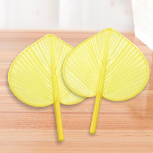 Abanico tradicional de plástico imitación hoja de palma, abanico de imitación hoja de plátano estilo antiguo, abanico manual de verano para el hogar, chino - Product Image 3