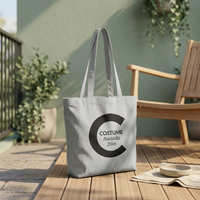 Tas Belanja Katun Reusable Grosir, Tas Logo Kustom untuk Bisnis Ritel