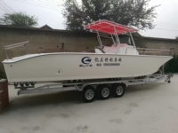 Prix de gros pour remorques bateau à trois essieux de 10 mètres, directement fournis par l'usine au entrepôt chinois