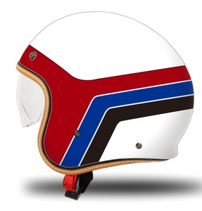 Motorrad Retro Helm <span class=keywords><strong>Open</strong></span> Face Blase Visier Maske Brille Roller Helme Casco Moto Vintage Helm - Product Image 4