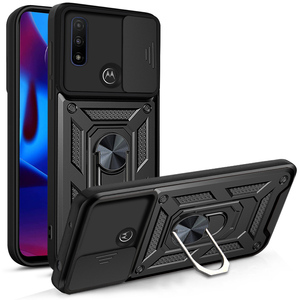 MOTO G 플레이 2023 케이스 충격 방지 전화 커버와 헤비 듀티 마그네틱 킥스탠드 링 - Product Image 4