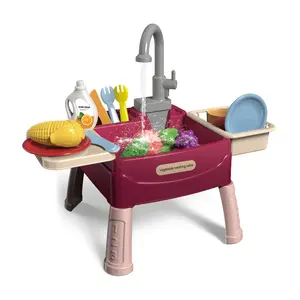 Amazon Toys Kids Pretend gioca cucina elettrica lavabo lavapiatti rubinetto lavare piatti lavello