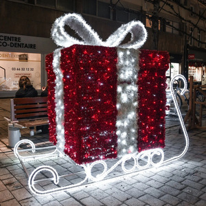 Sculpture Lumineuse Extérieure Étanche IP65 pour Décoration de Mariage, Boîte Cadeau Géante Créative de Noël et Halloween pour Paysage - Product Image 4