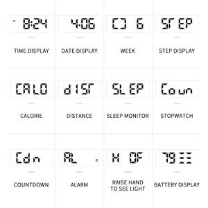 <span class=keywords><strong>Meilleur</strong></span> Prix Minuterie Montre Minuterie Clignotant & Vibration/Alerte Musicale Bracelets Personnalisés Grow-light-in-dark avec Écran LED pour Hommes - Product Image 3