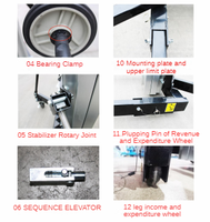 Promotion : Élévateur manuel mobile en aluminium, hauteur de levage 3m/3.3m/4.5m/5.5m/6m/7.5m