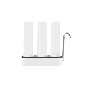 Portátil duradera gráfico personalización lavable instalar convenientemente plástico ABS 3 etapas escritorio sistema de filtro purificador de agua - Product Image 1