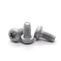 Vis à tête fraisée plate revêtue de PTFE en téflon noir 10mm de longueur