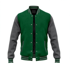 Custom Design Eco-Friendly Breathable Front Logo Men Letterman Jacket Premium Quality Winter Fashion Wear Polyester/Cotton - Product Image 1