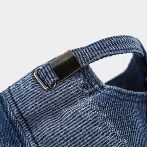 2024 New Irregular <b>Stitching</b> Denim Cap Washed Retro Solid Color Soft Cap Jean Denim Baseball Cap - Product Image 5