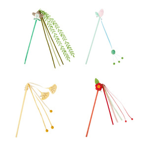 Fukumaru Four Seasons Bâton de chatouillage pour chat, Jouet pour chat, Auto-entretenue, Anti-ennui, Durable, Résistant aux griffures - Product Image 5