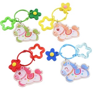 Acrylic Horse Year Custom Cartoon Cute Pony Student Backpack Accessories Pendant New Year Gift Fashion Trend - Product Image 4